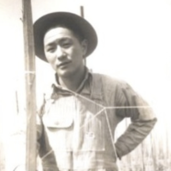 Second generation Japanese American farmer from California. [Source: Community Vision CA. Photograph taken 1913.]